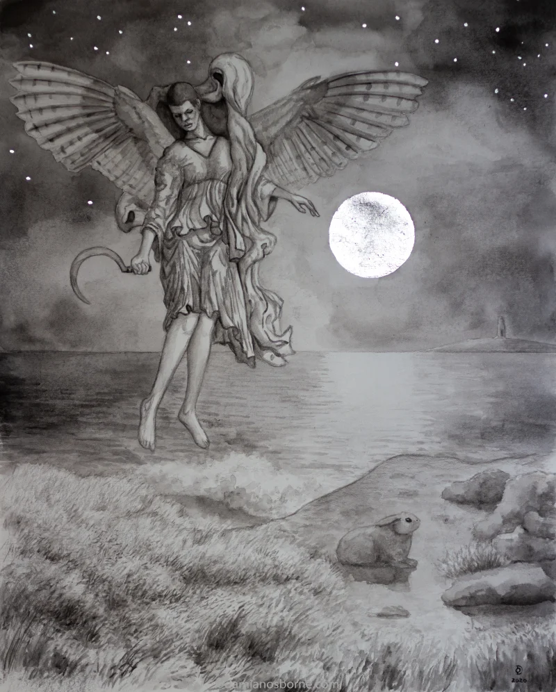 Mixed Media Figurative Art on Paper